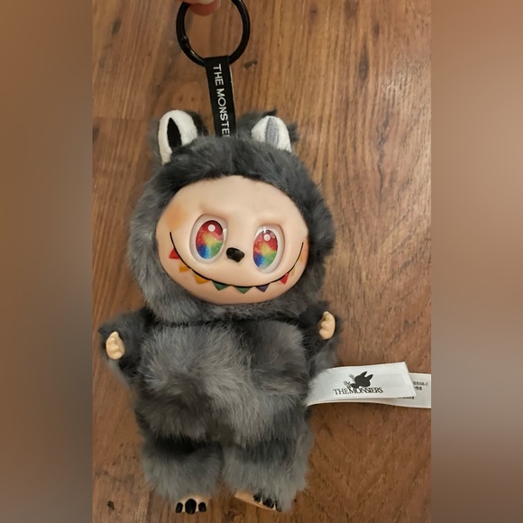 Gray Plush Monster Toy Labubu like "Zimomo"  "I Found You" - Picture 2 of 4